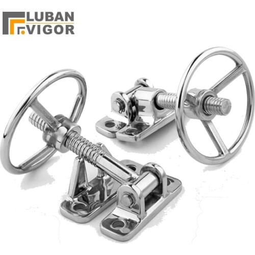 304 stainless steel hand wheel hinge Steamer equipment door handle handwheel Access door compression hinges