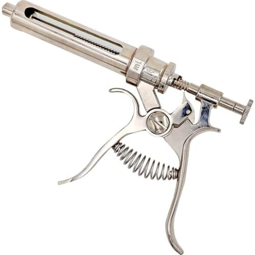 10/20/30/50ml Animals continuos injection syringe Revolver stainless steel vaccination gun Automatic for pig chicken sheep cow