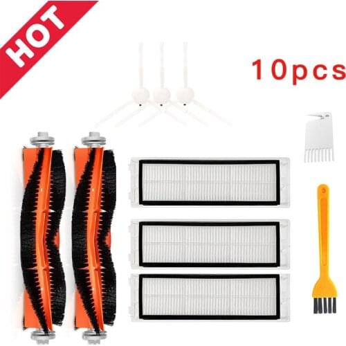 HEPA Filter Replacement Mop Cloth Rags Main Side Roller Brush for XIAOMI MIJIA 1C STYTJ01ZHM Mi Robot Vacuum Cleaner Spare