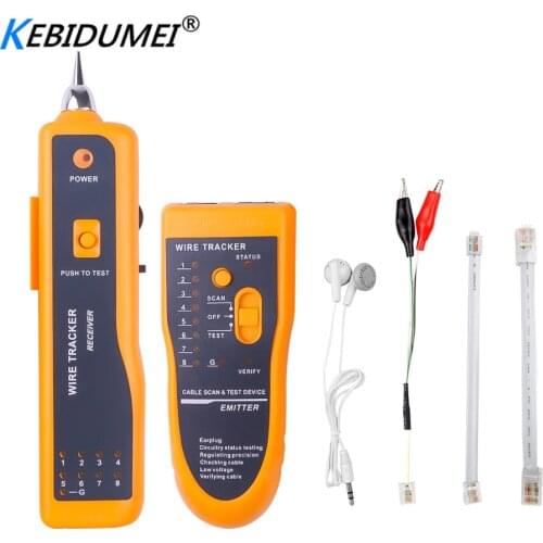 Kebidumei Wire Tracker Cat5 Cat6 RJ45 UTP STP Line Finder Network Cable Tester Telephone Tracer Diagnose Tone Tool Kit LAN