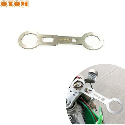 OTOM Motorcycle Fork Cap Wrench Dirt Bike Motorcross Front Shock Absorber Remove Wrenchs For HONDA KAWASAKI SUZUKI KTM YAMAHA