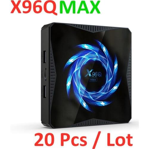 X96Q MAX Android 10 TV BOX Allwinner H616 4GB 64GB Smart 2.4G 5G Dual WiFi BT5.0 Media Player 4K HDR 3D Set Top Box 20 Pcs Lot