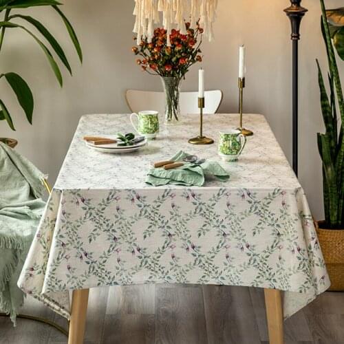 Waterproof and oil proof tablecloth living room tea table dustproof table cover kitchen table mat home decoration table cover