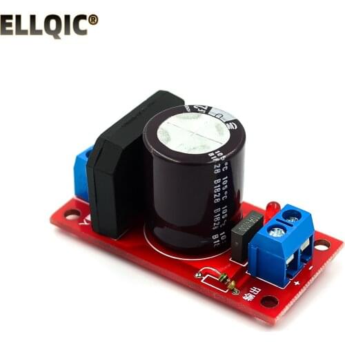 Rectifier Filter Power Supply Board 8A Amplifier Red LED Indicator AC-DC Single Power