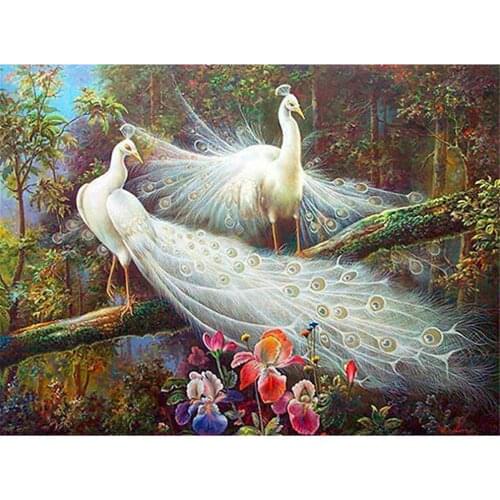 Bird Diy Peacock DIY Embroidery 11CT Cross Stitch Kits Craft Needlework Set Cotton Thread Printed Canvas Home Sale