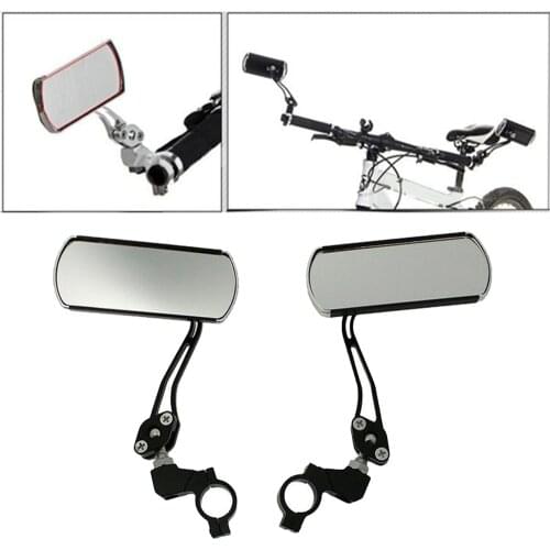 Bike Mirror 360° Rotate Wide Angle Rear View Mirror Universal Fits for Handlebar 21mm Dia Bike Bicycle