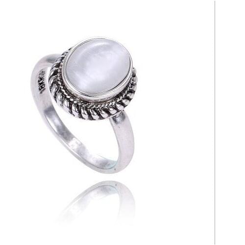 European 925 silver Opal ring RING Female Crystal from Swarovskis Simple Luxury sapphire ring Anti-allergic Christmas gift
