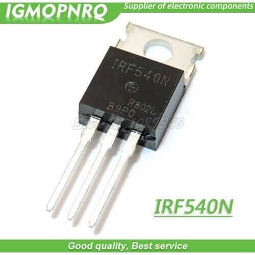 10pcs IRF540N IRF540 IRF540NPBF MOSFET 100V 33A 44mOhm 47.3nC TO-220 new original