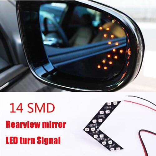 2Pcs/Lot Car Styling 14 SMD LED Turn Signal Light for BMW F10 E60 Ford Focus VW Polo Passat KIA Rio Ceed Sportage Mazda Cx-5