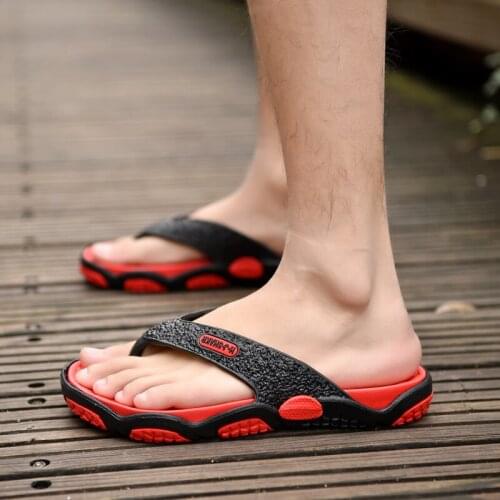 2021 summer new mens flip flops light and breathable beach fashion outdoor slippers soft sole casual shoes