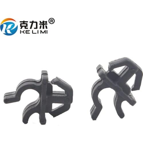 KE LI MI 30x Car Plastic Cover Hood Prop Rod Support Wire Clip Black Retainer Fasteners For Toyota