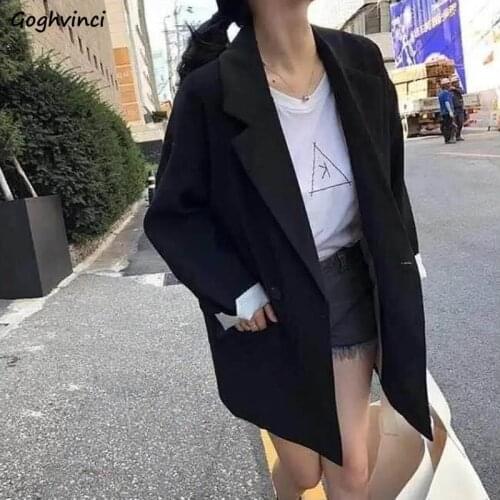 Blazers Women Chic Fashion Cool Casual Patchwork Buttons Loose Simple Suits Womens Elegant Office Lady Retro Ulzzang Cozy Coat