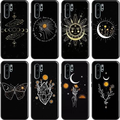 Sun Flowers Cat Snake Moon Case For Huawei P30 P40 P20 Lite Pro Nova 5T P Smart 2019 Honor 10 Lite 20 9X 8X 8A 10i