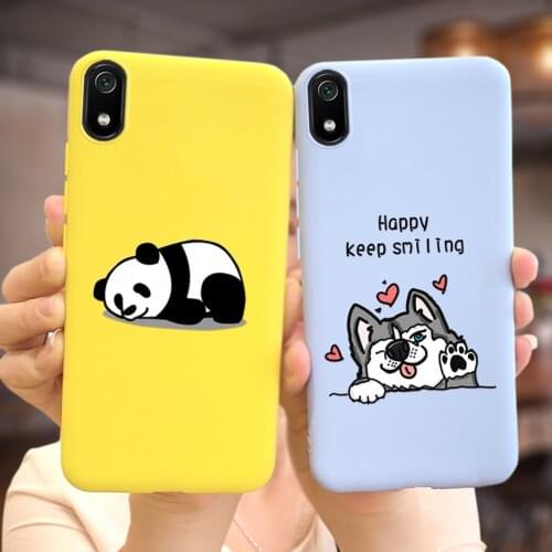 For Xiaomi Redmi 7A Case Cute Fashion Panda Cat Phone Cases For Redmi 7A 7 A Soft Silicone Back Cover Redmi7A Full Bumper 5.45