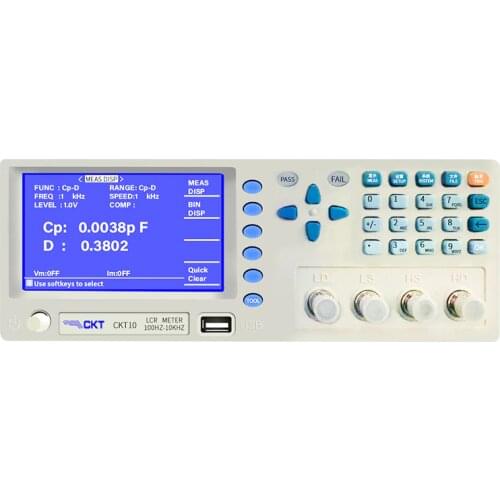 CKT10 Digital LCR Meter 10kHz RLC Meter ESR Tester Resistance Meter