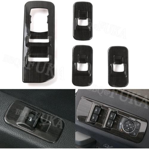 For Ford F150 2015+ Car Inner Door Armrest Window Lift Switch Cover Trim Panel 4Pcs