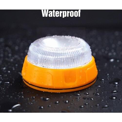 V16 Traffic Warning Light Road Lighting Car Vehicle Outdoor Camping Light Yellow Emergency Magnetic Flashing Safety Lightin B6V4