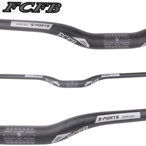 FCFB new gray matt rise handlebar 3K bicycle MTB handlebar rise bike parts 31.8*600/620/640/660/680/700/720/740/760mm