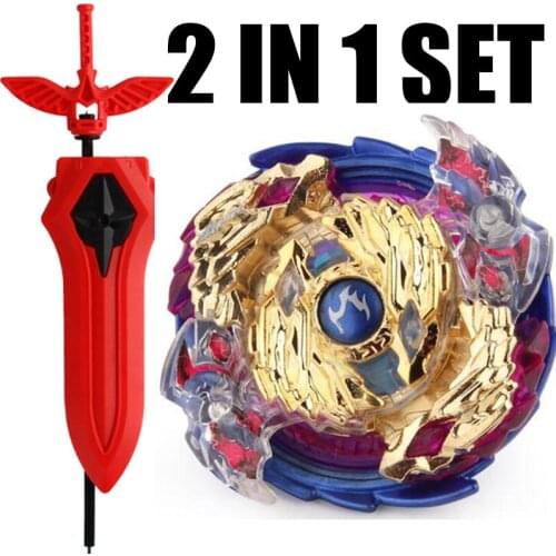 GOLD Special Edition Nightmare Longinus / Luinor Spinning Top Burst STARTER w Launcher B-97 Toy Kids With Sword Launcher