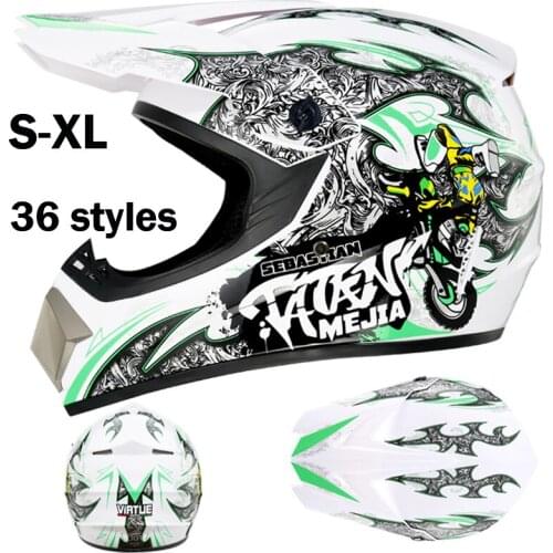 Motorcycle Helmet Full Face 36 Colors Four Seasons Downhill Cool Go-Kart Helmets Moto Bicycle Enduro Mtb Motocross Helmet