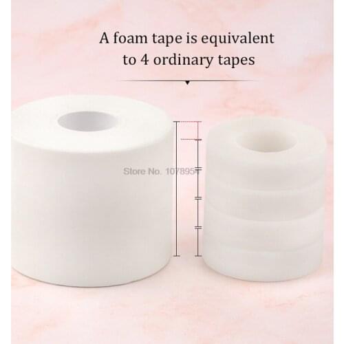 100pcs 2.2/5cmX4.5m/Roll Foam Sponge Eye Pads Big Size Lint Free Eye Pads Under Patches Eyelash Extension Tape