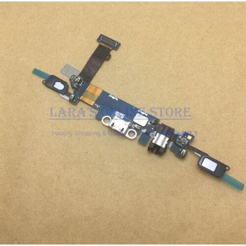Original For Samsung Galaxy C5 C5000 C7 C7000 USB Dock Charger Charging Microphone + Home Button Earphone Jack Flex Cable