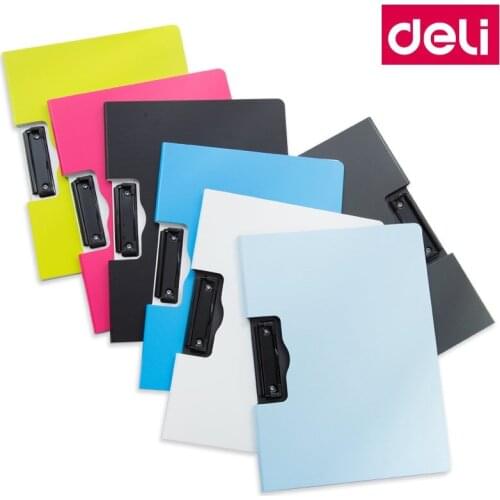 Deli 5011 5016 A4 File folder Writing pads clipboard PP foam board 325x245x11mm A4 file forlder board