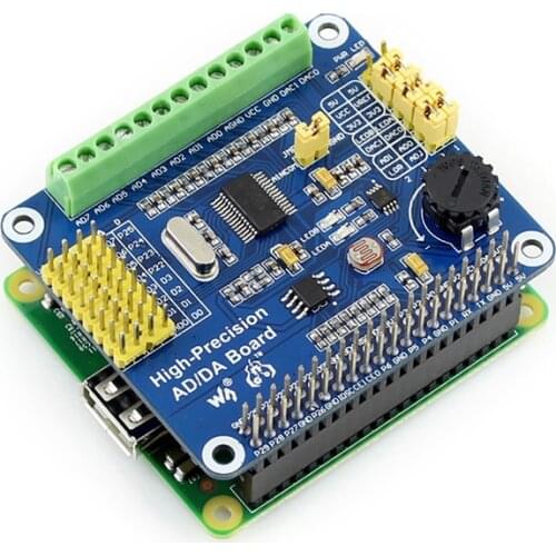 Raspberry Pie 3B + / 4B High Precision AD / DA / A / D Module Expansion Board Dac8532