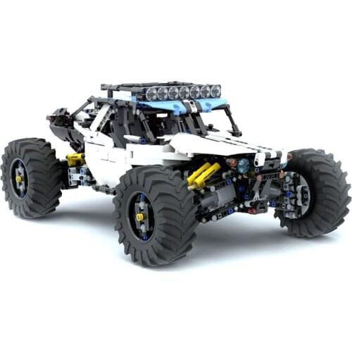 RC technology building block 4WD SUV DIY assembly childrens toys Christmas gift model MOC-19517