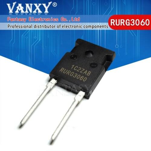 5pcs RURG3060 30A/600V TO-247-2 RURG3060C RURG3060CC TO-247 Fast recovery diode