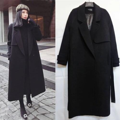SaHezeng Womens Black Coats