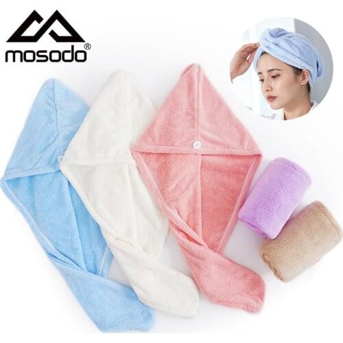 Hair Drying Cap Coral Fleece Shower Cap Soft Breathable Absorbent Headband Towel Dry hair cap Bathroom Cute Shower Caps Female