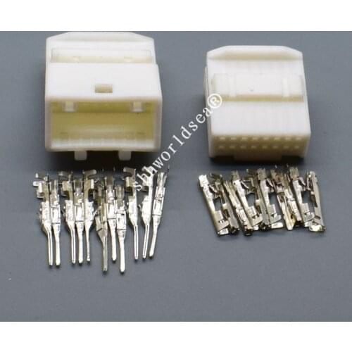Shhworldsea 16P 0.7MM Female Male Automotive Connector 1473796-1 1318386-1 Wire Electrical Socket Plug