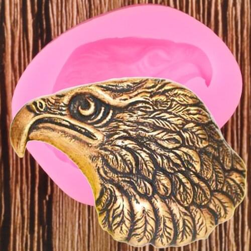 Birds Eagle Head Silicone Molds Candy Polymer Clay Chocolate Soap Mould DIY Party Cupcake Topper Fondant Cake Decorating Tools