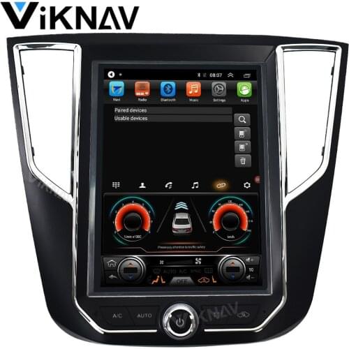 Android system auto radio stereo multimedia player Tesla style For ZOTYE sr7 2016 GPS navigation tape recorder FM 12.1 inch