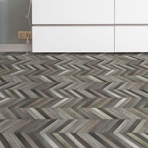 Simulated wood grain floor sticker 3D waterproof non-slip DIY self-adhesive Living room bedroom Floor decoration sticker