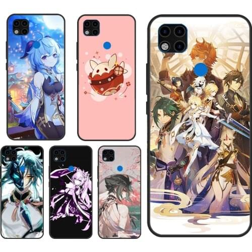 Genshin Impact Case For Xiaomi Redmi Note 10 Pro Case For Redmi Note 9 Pro 7 8 8T 9S 9A 9C 9T Back Cover