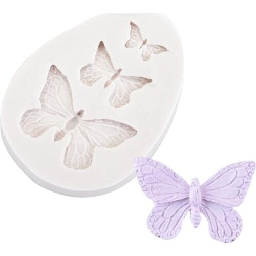1Pcs Sugarcraft Butterfly Silicone molds fondant mold cake decorating tools chocolate moulds wedding decoration mould