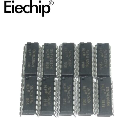 10PCS/lot Integrated IC Logic IC Driver IC 74LS00 74LS02 74LS08 74LS10 74LS14 74LS20 74LS32 74LS47 74LS48 DIP electronic IC chip