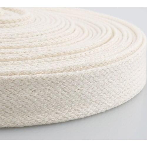 Audiocrast DW49 18MM 100%Cotton Braided Tube Hollow Rope Cover Sleeve Electric Wire Cable Braided Cable Sleeve