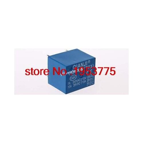100 x DC 3V Coil 10A/125V AC 10A/28V DC 5 Pins SPST Power Relay JQC-3F