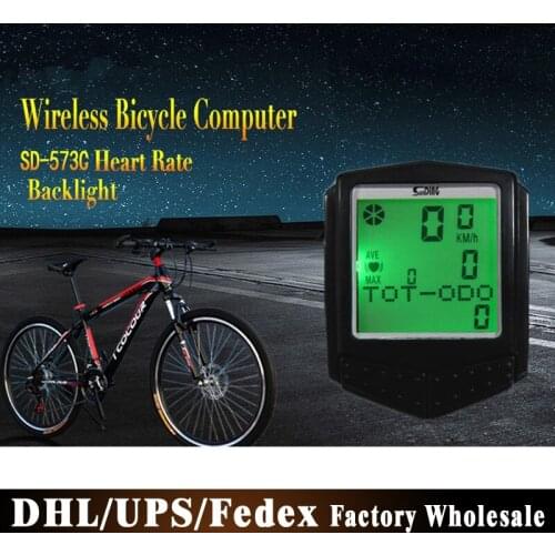 50Pcs/Lot Wireless Heart Rate Clock Wake Up Automatically Smart Backlight Speedometer