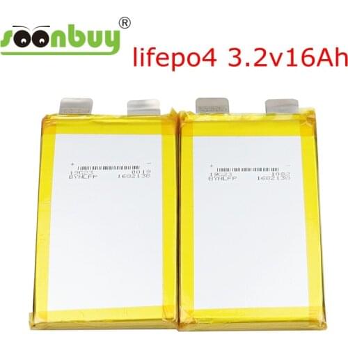 New 3.2v lifepo4 rechargeable battery 16000mah lithium-ion polymer battery for 24v 12v 36v 10ah electric bike can hide ener