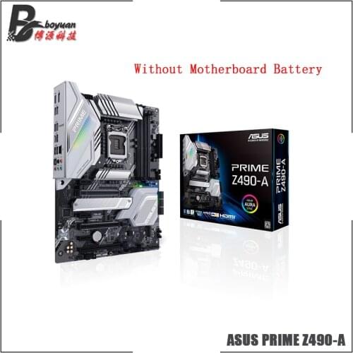 ASUS PRIME Z490 A ATX Intel Z490 DDR4 M.2 SATA 6 Gbps, 2.5Gb network card, USB 3.2 Gen 2 type-C 128G LGA 1200 CPU Motherboard