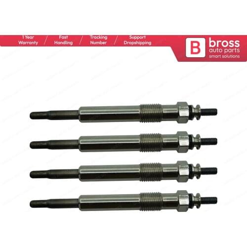 Bross Auto Parts BGP28-1 4 Pcs Heater Glow Plugs GX96, XS4U6M090AB, GN993 for Ford 1.8 Fast Shipment Ship From Turkey