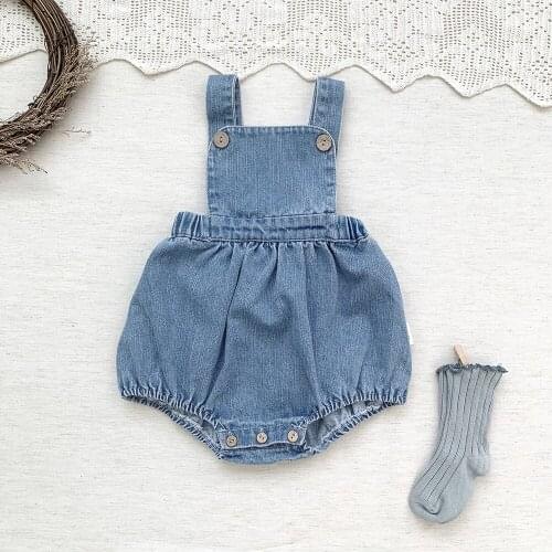 Baby Boys Girls Clothing Sleeveless Baby Denim Bodysuits Kids Jumpsuit New Autumn Baby Denim Overalls Baby Boy Clothes Rompers