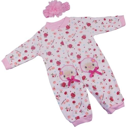 KEIUMI 22-23 Inch Doll Baby Reborn Accessories Wholesale Baby Doll Clothes 55-57 cm Fashion Baby Rompers