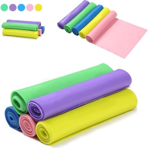 1.5M Training Expander Resistance Band Exercise Elastic Natural late Workout Rubber Loop Strength Pilates Fitness Equipment New