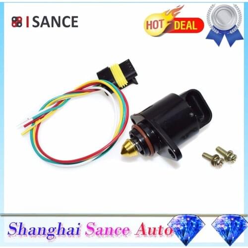 ISANCE Idle Air Control Valve Control & Connector Plug 17112898 For Chevrolet Cavalier GMC Sonoma Isuzu Pontiac Buick Century