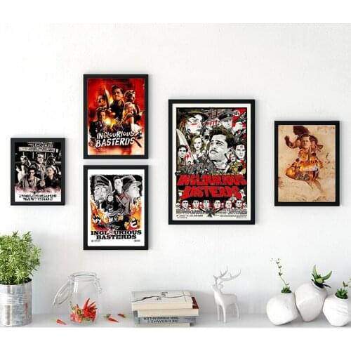 Movie Inglourious Basterds Once Upon A Time Poster Decorative Wall Canvas Sticker Home Bar Posters